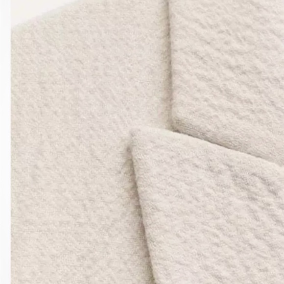 MINIMALIST WOOL BLEND COAT ZW COLLECTION ECRU. Size M, L - Picture 6 of 11